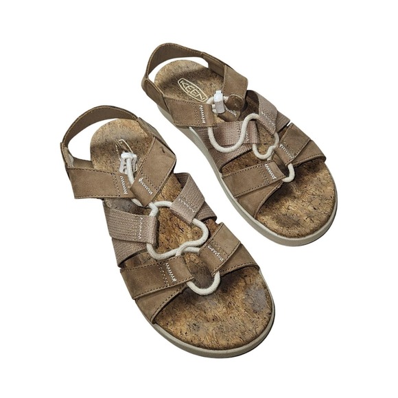 Keen Women's Tan Espadrille Sandals - Picture 2 of 8